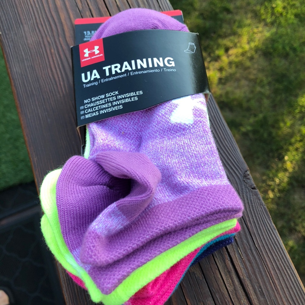 New Under Armour Youth Girl no Show 6pairs Socks